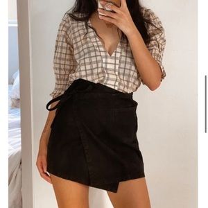 NWOT Urban Outfitters BDG Denim Mini Wrap Skirt